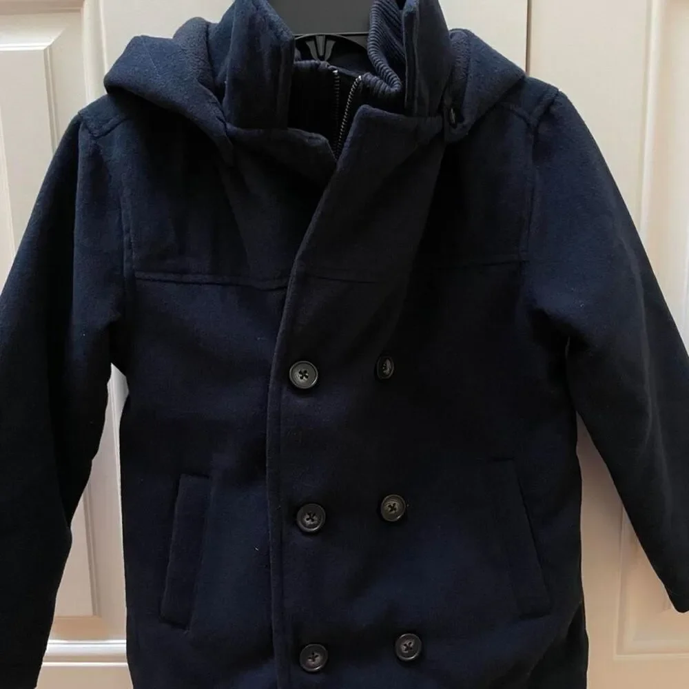 Gymboree Navy Pea Coat Kids Size S